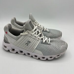 On Women’s Cloud Running Light Gray Performance Sneakers Cloudswift